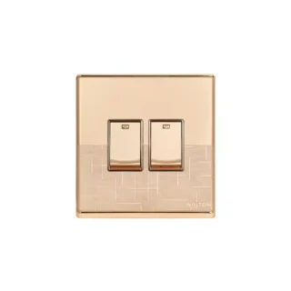 2 Gang 1 Way Switch (Fiona Series) Walton Gang Switch