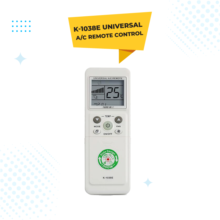 K-1038E UNIVERSAL A/C REMOTE