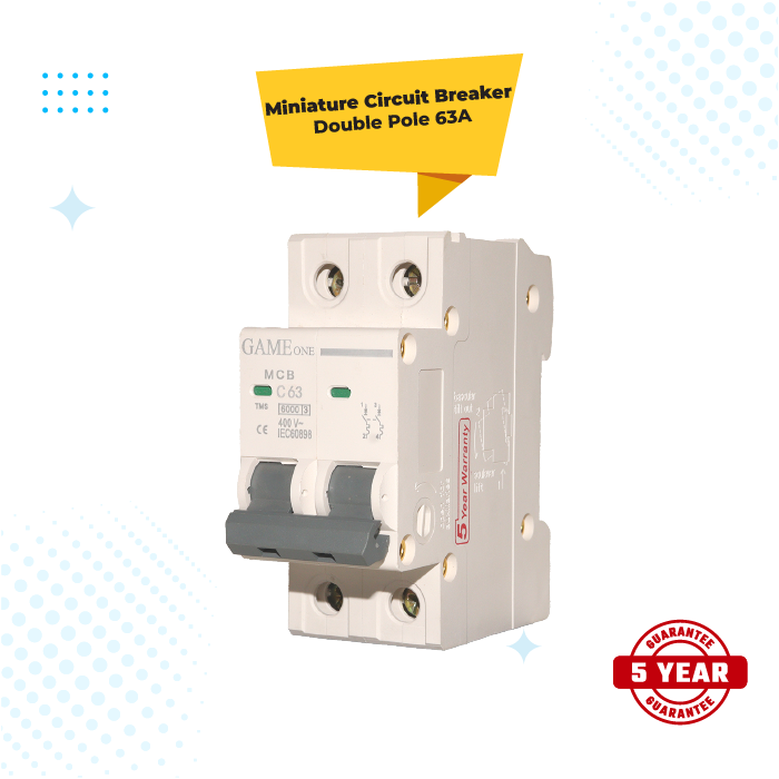 MCB Double Pole Circuit Breaker 63A