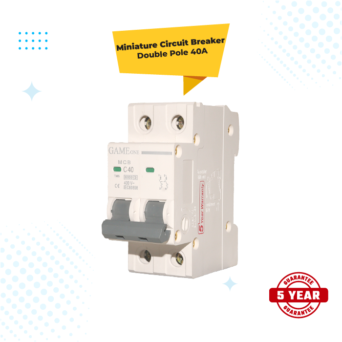 MCB Double Pole Circuit Breaker 40A