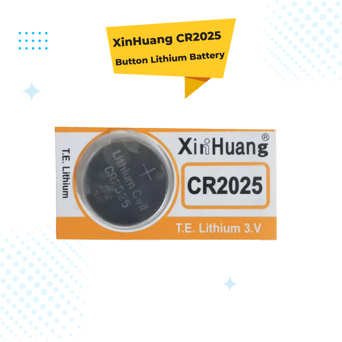1 Pcs Xin Huang CR2025 3V Lithium Battery, Button Cell Battery