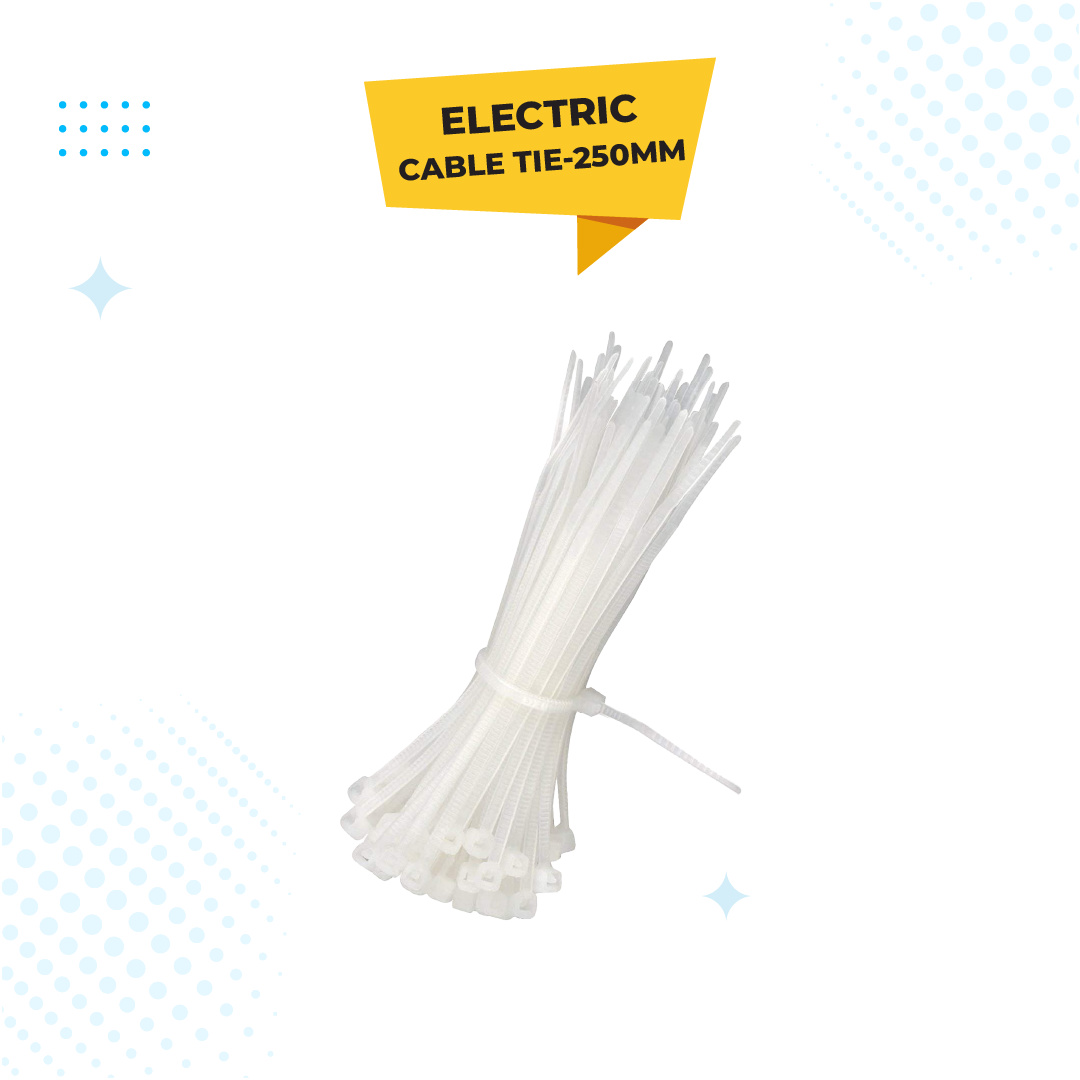 Electric Cable Tie 5*250mm (কেবল টাই)100 পিস্