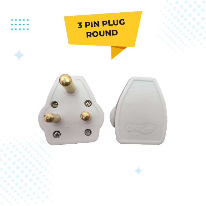 3 PIN PLUG ROUND