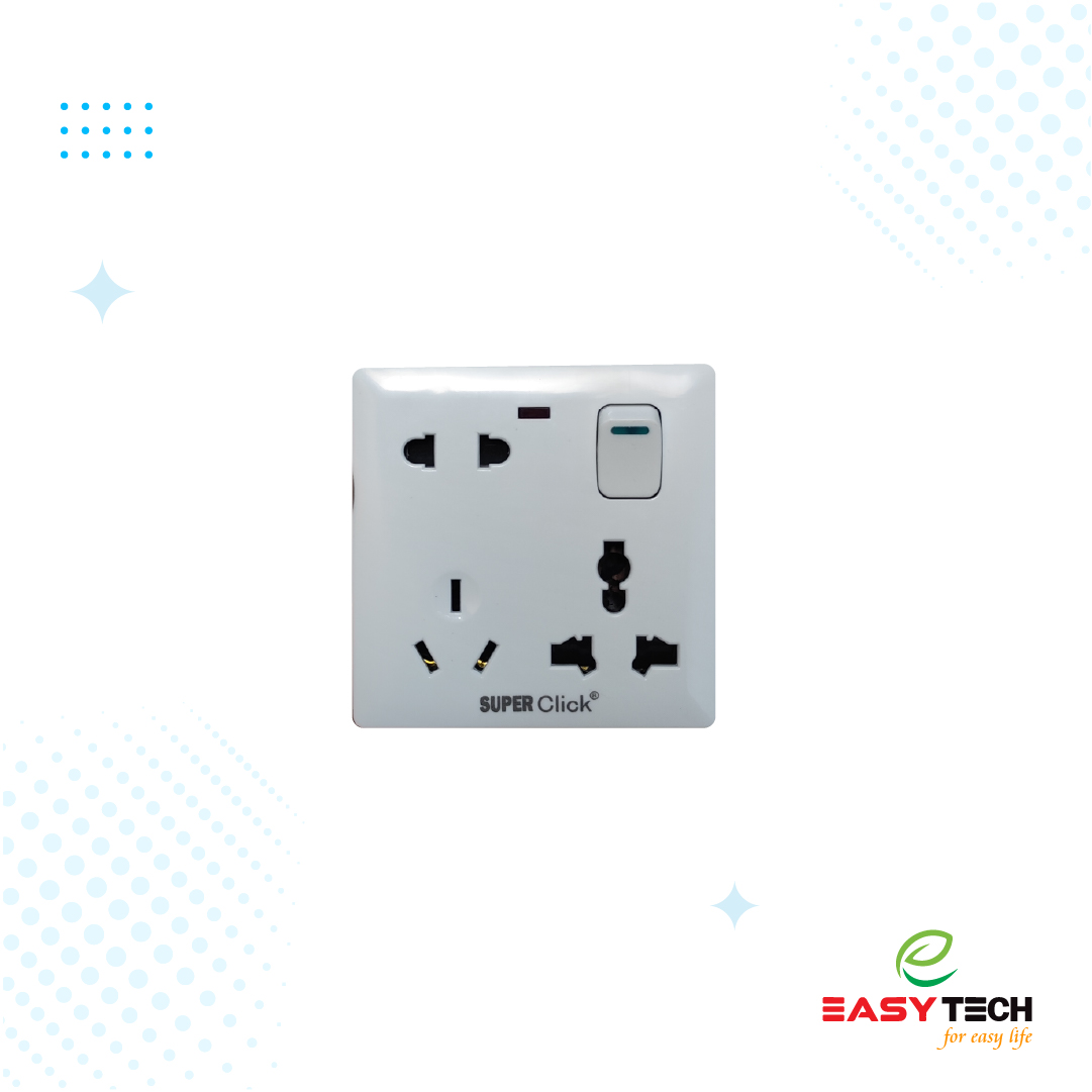 6 Pin Socket With Gang Box