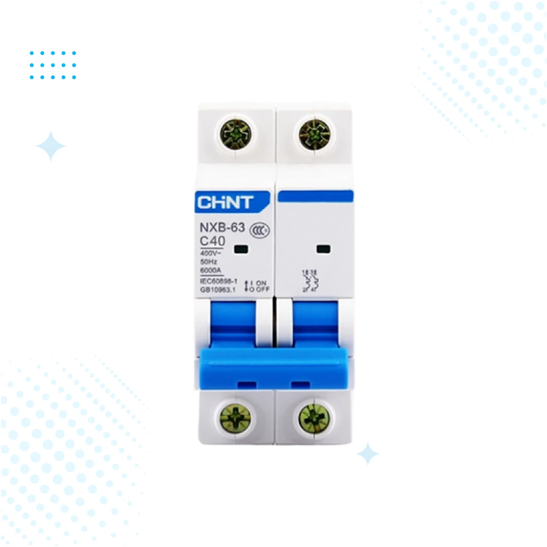 Chint NXB-40 Amp Miniature Circuit Breaker Double pole