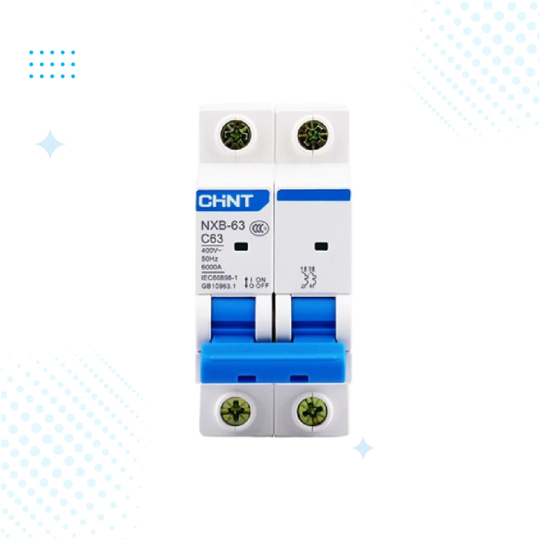 Chint NXB-63 Amp Miniature Circuit Breaker Double pole