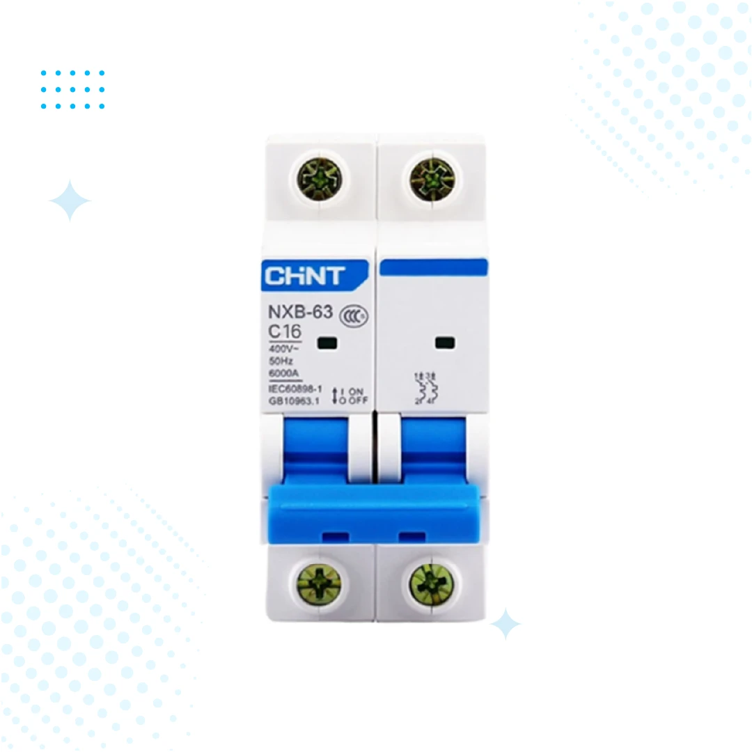 Chint NXB-16 Amp Miniature Circuit Breaker Double pole