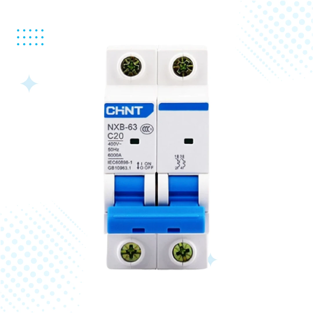 Chint NXB-20 Amp Miniature Circuit Breaker Double pole