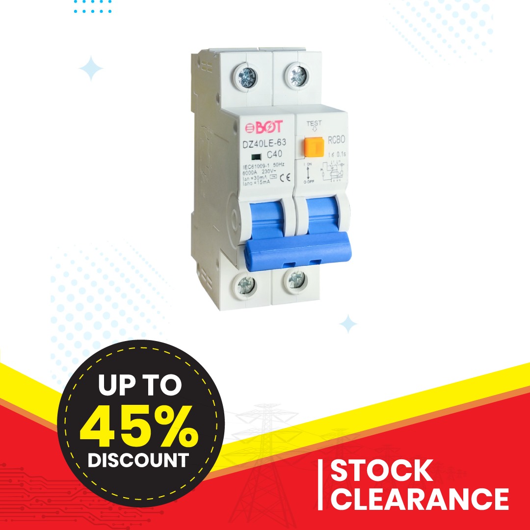 RCBO (Residual Current Operated Circuit Breaker) 40A