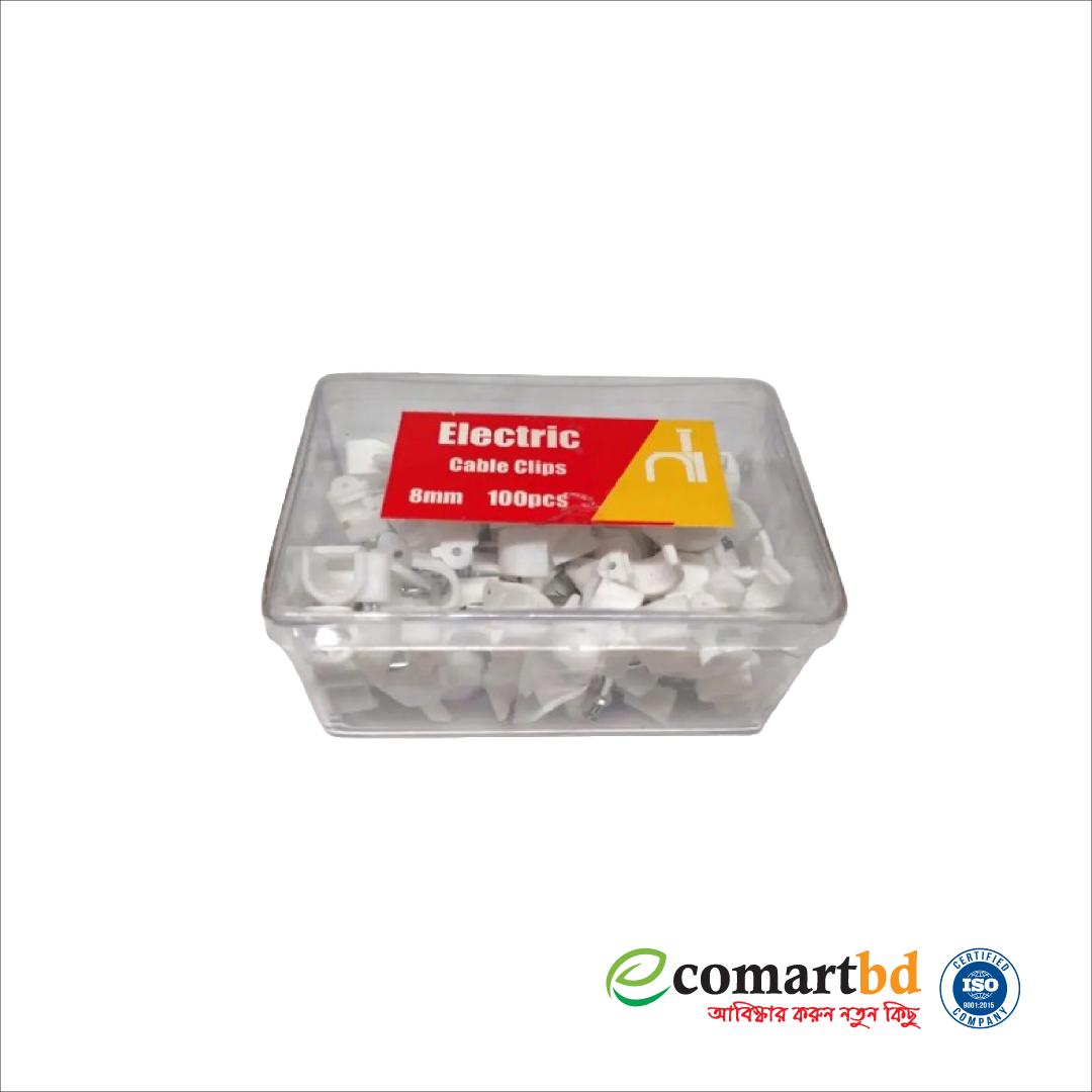 Electric Cable clip 8 MM (ক্যাবল ক্লিপ)