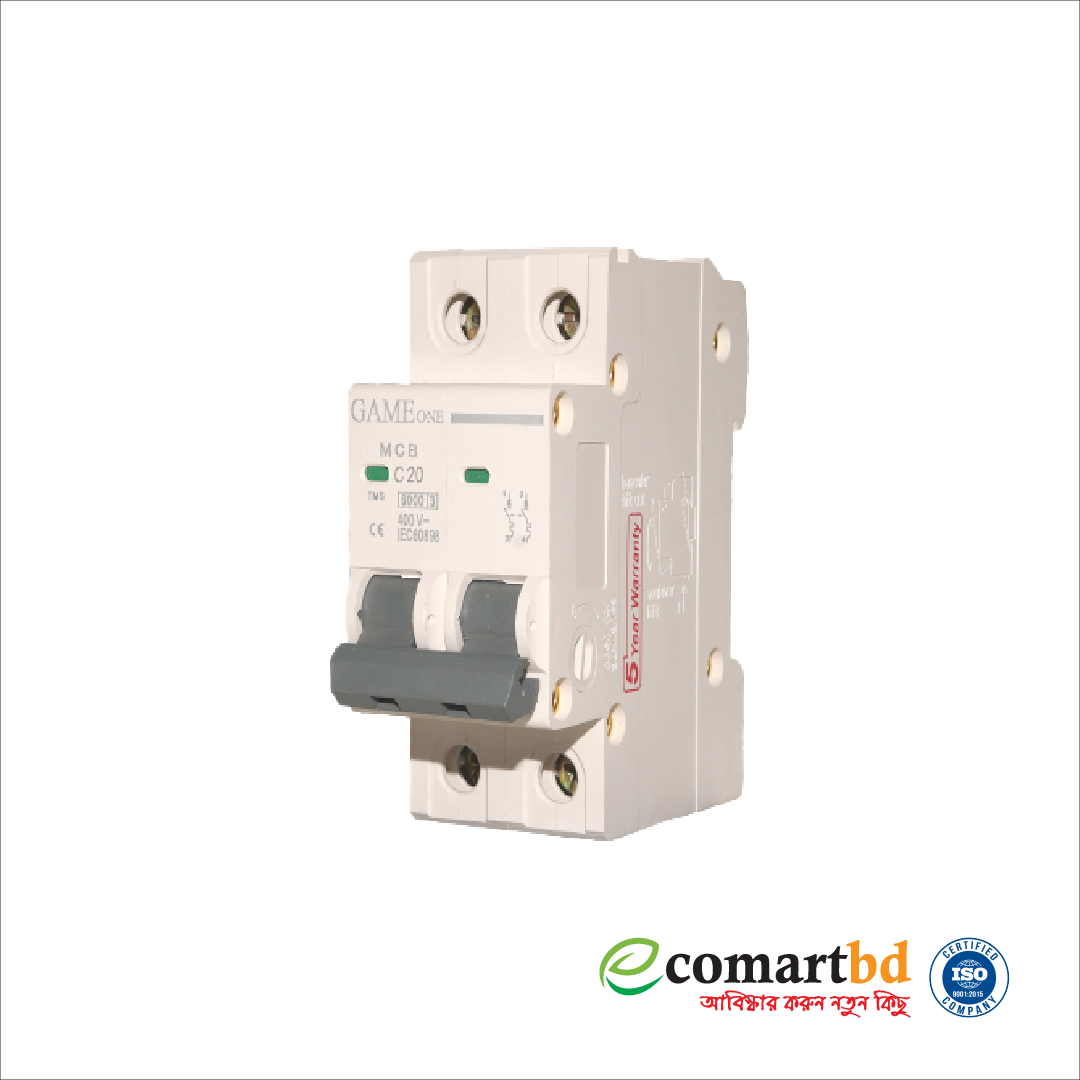MCB Double Pole Circuit Breaker 20A