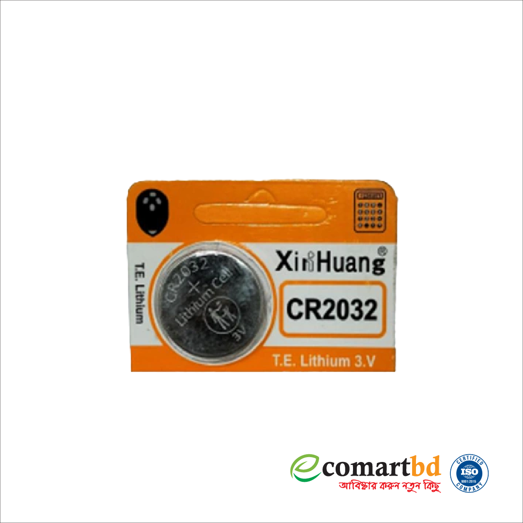 1 Pcs Xin Huang CR2032 3V Lithium Battery, Button Cell Battery.