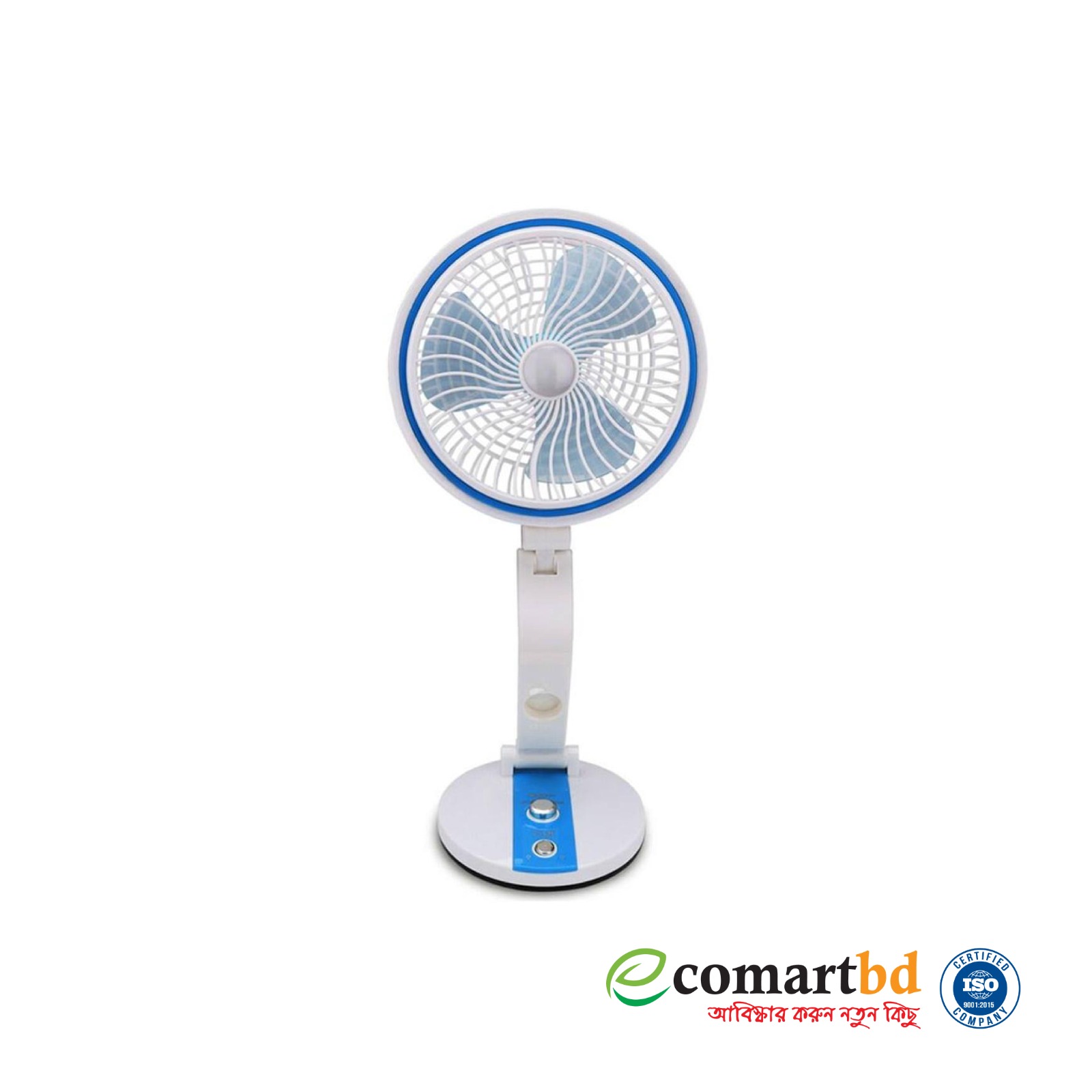 Rechargeable Folding Fan with Led Light
