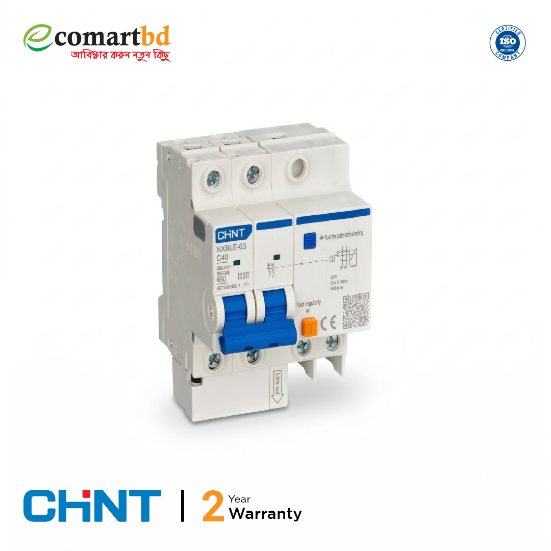 40A Residual Current Breaker with Over-Current (RCBO) 2 Pole