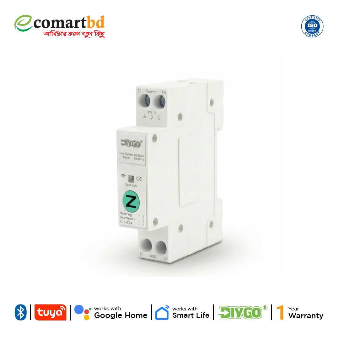 Smart Switch with Voltage and Current Protector- 63A