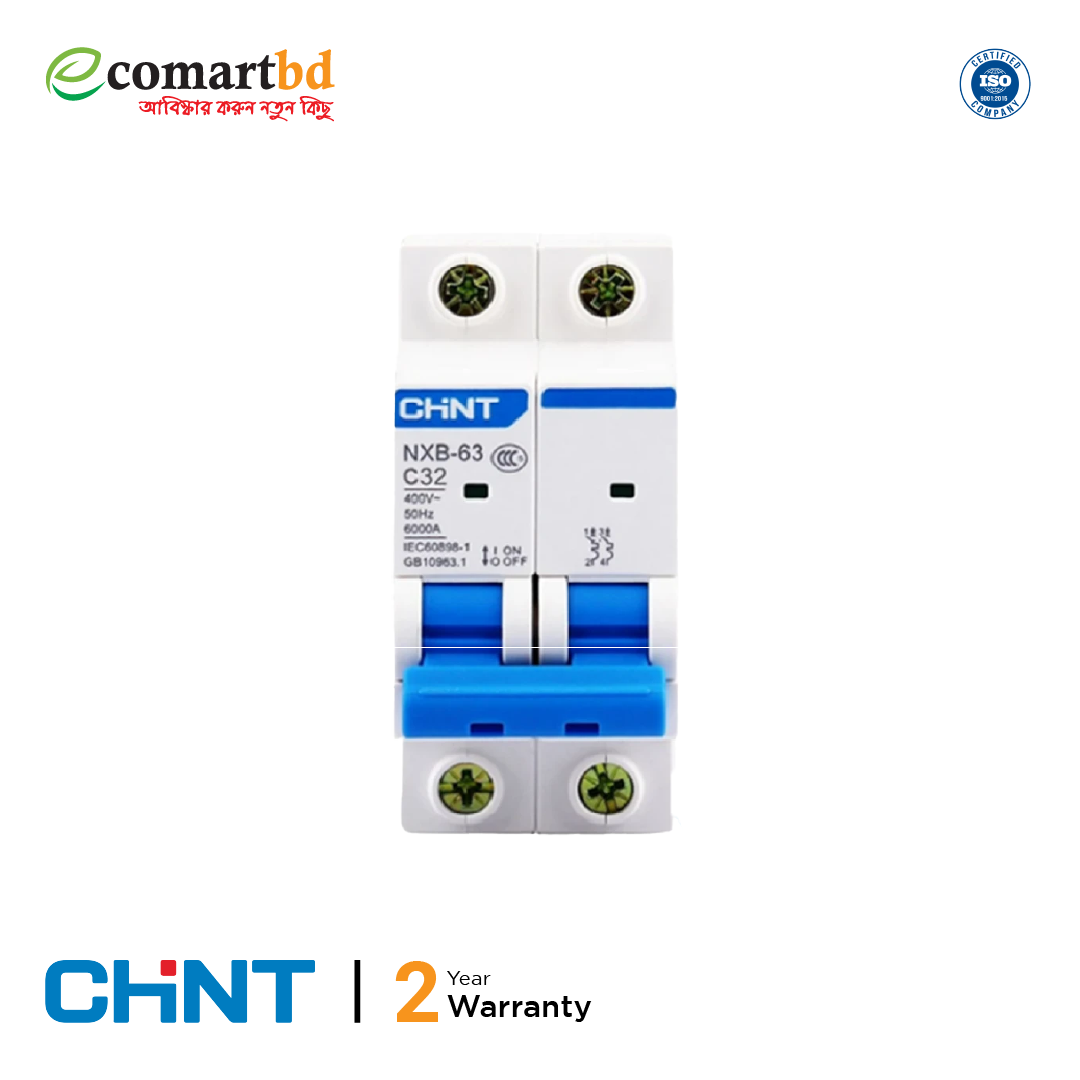Chint NXB-32 Amp Miniature Circuit Breaker Double pole (MCB)