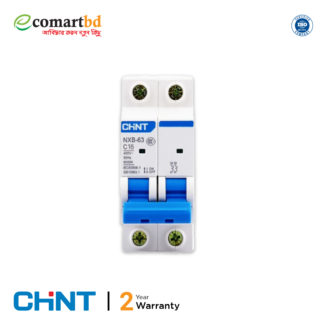 Chint NXB-16 Amp (MCB) Miniature Circuit Breaker Double pole