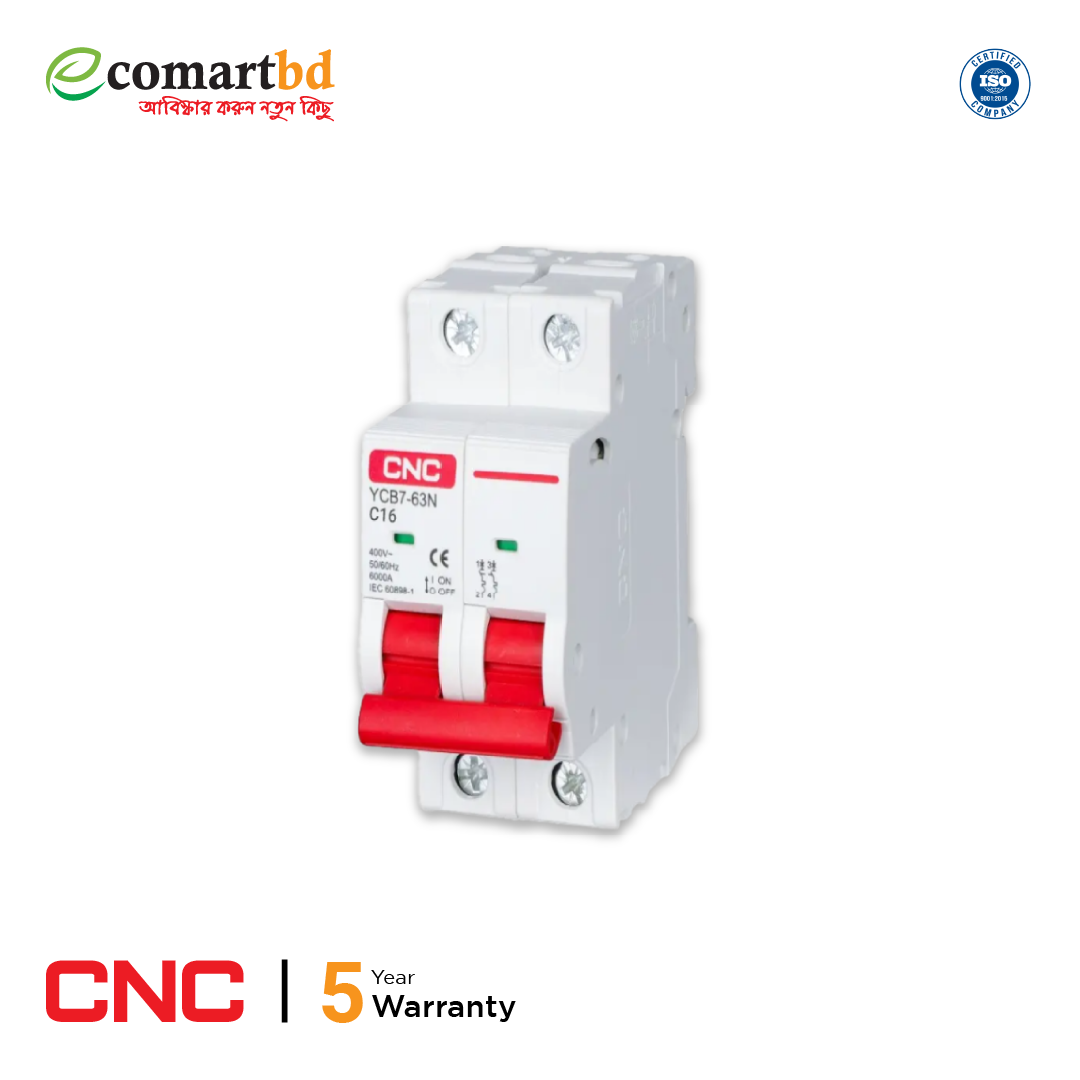 MCB Double Pole Circuit Breaker 16A (CNC)