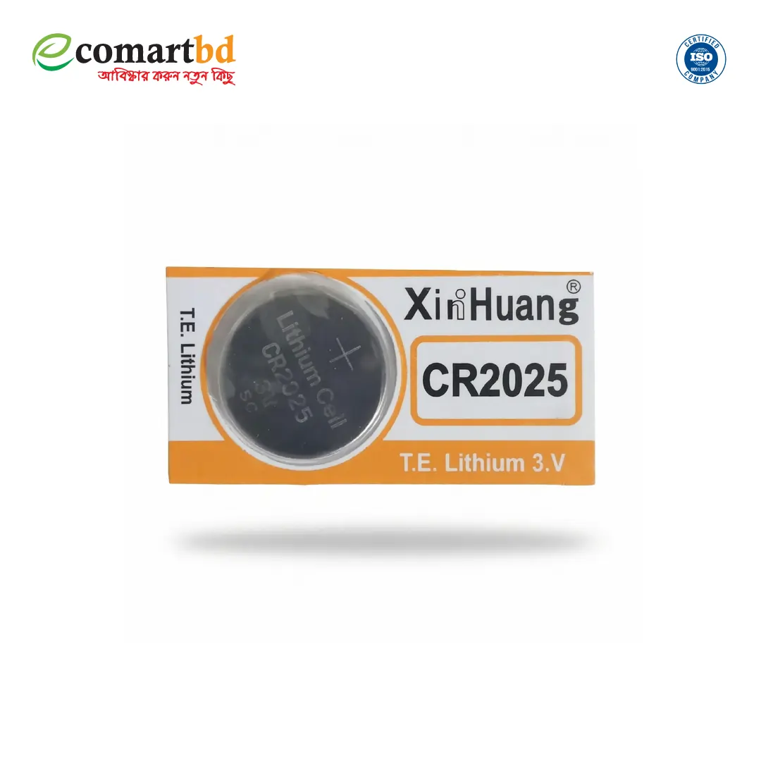 1 Pcs Xin Huang CR2025 3V Lithium Battery, Button Cell Battery