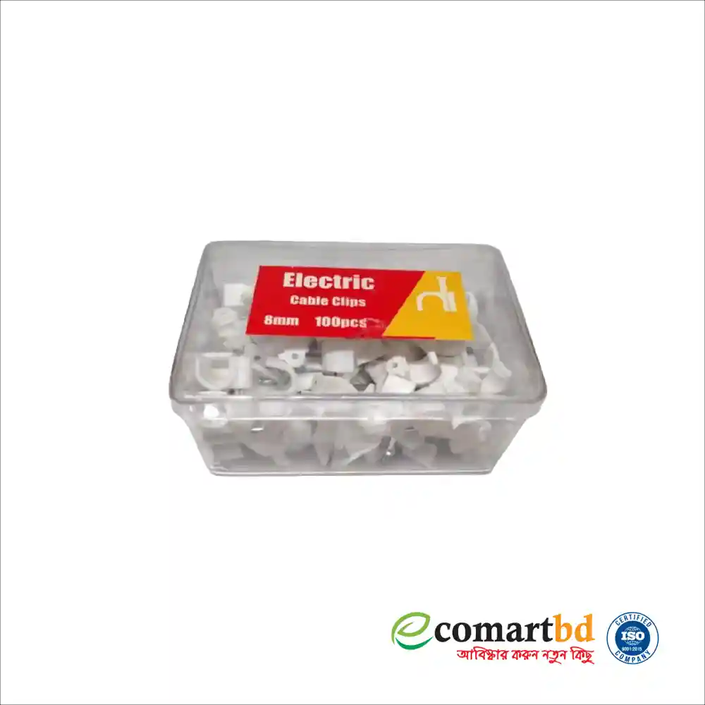 Electric Cable clip 8 MM (ক্যাবল ক্লিপ)
