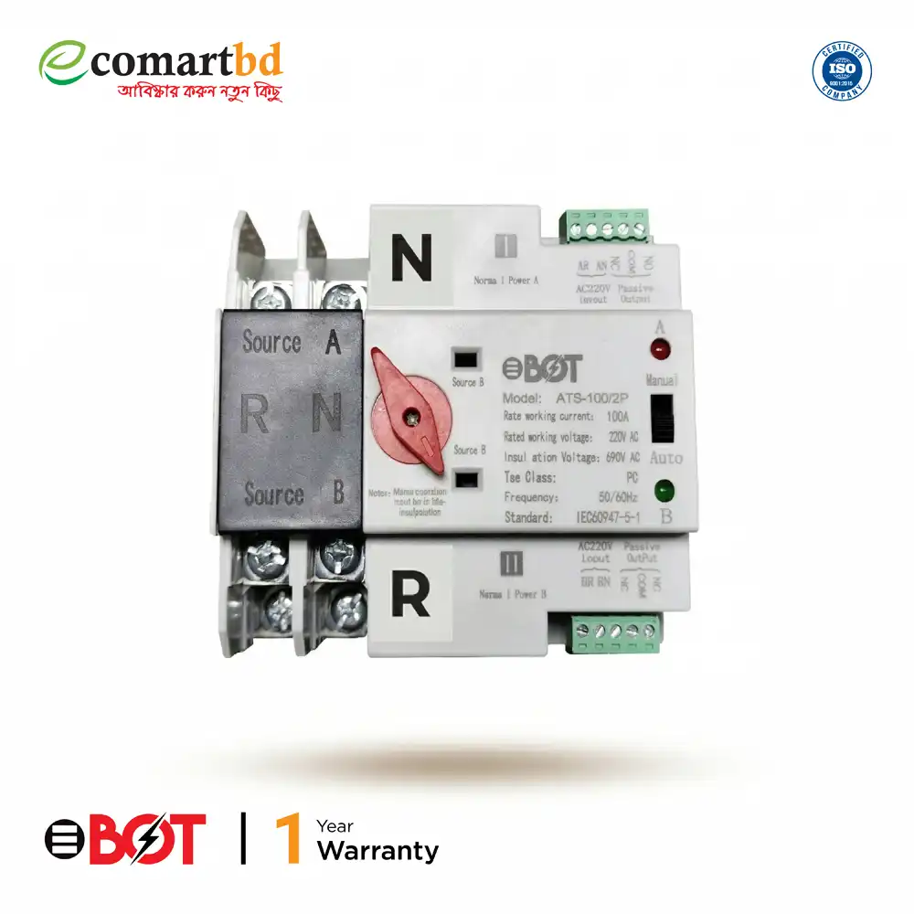 Automatic Transfer Switch/ATS-100A (ওটো চেনজ ওভার সুইচ)