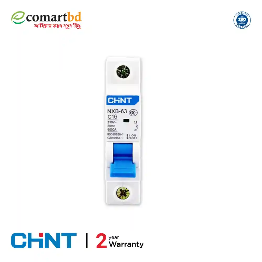Chint NXB-16 Amp (MCB) Miniature Circuit Breaker Single pole