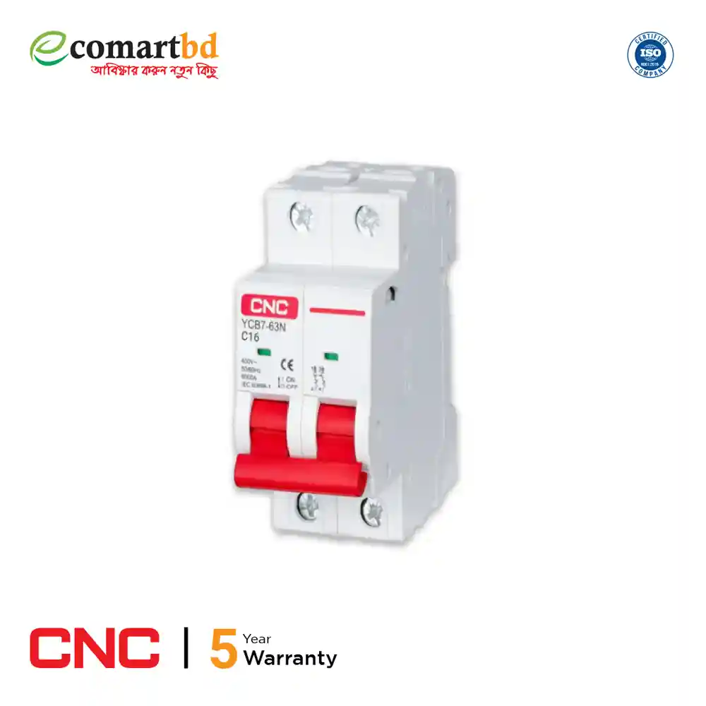 MCB Double Pole Circuit Breaker 16A (CNC)