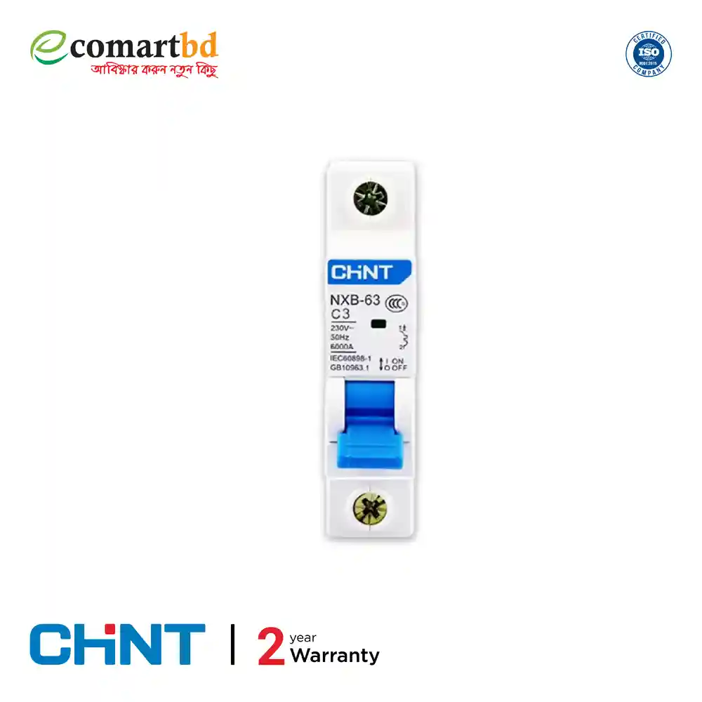 Chint NXB-3 Amp Miniature Circuit Breaker Single pole (Chint MCB)