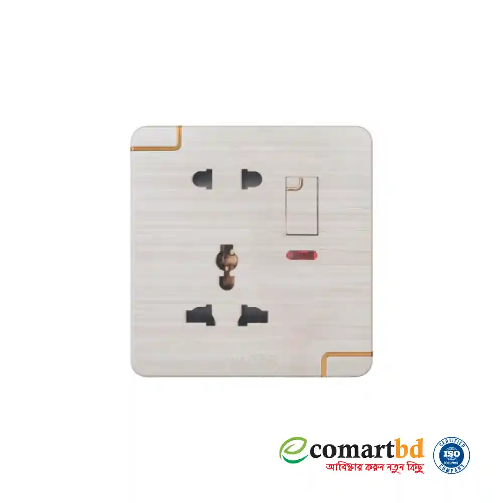 5 Pin Socket with Switch (Walton Gang Switch)