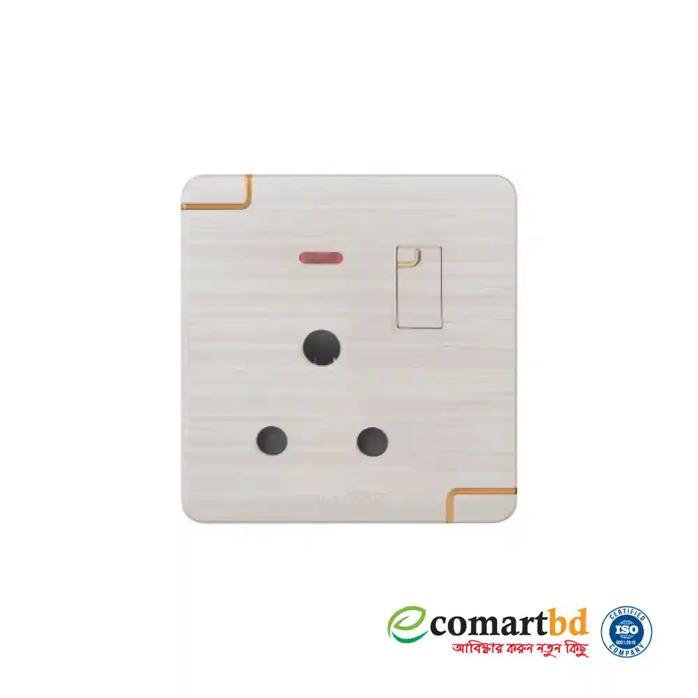 3 Pin Round Socket with Switch (Walton Gang Switch)