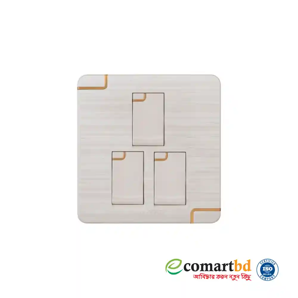 3 Gang 1 Way Switch (Walton Gang Switch)