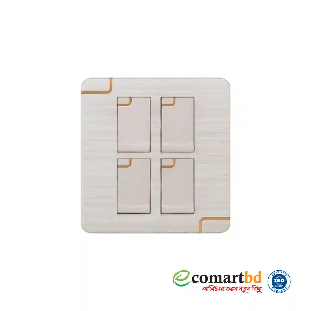 4 Gang 1 Way Switch (Walton Gang Switch)
