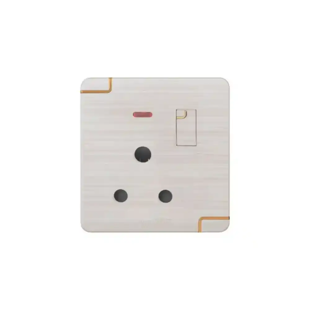 3 Pin Round Socket with Switch (Walton Gang Switch)