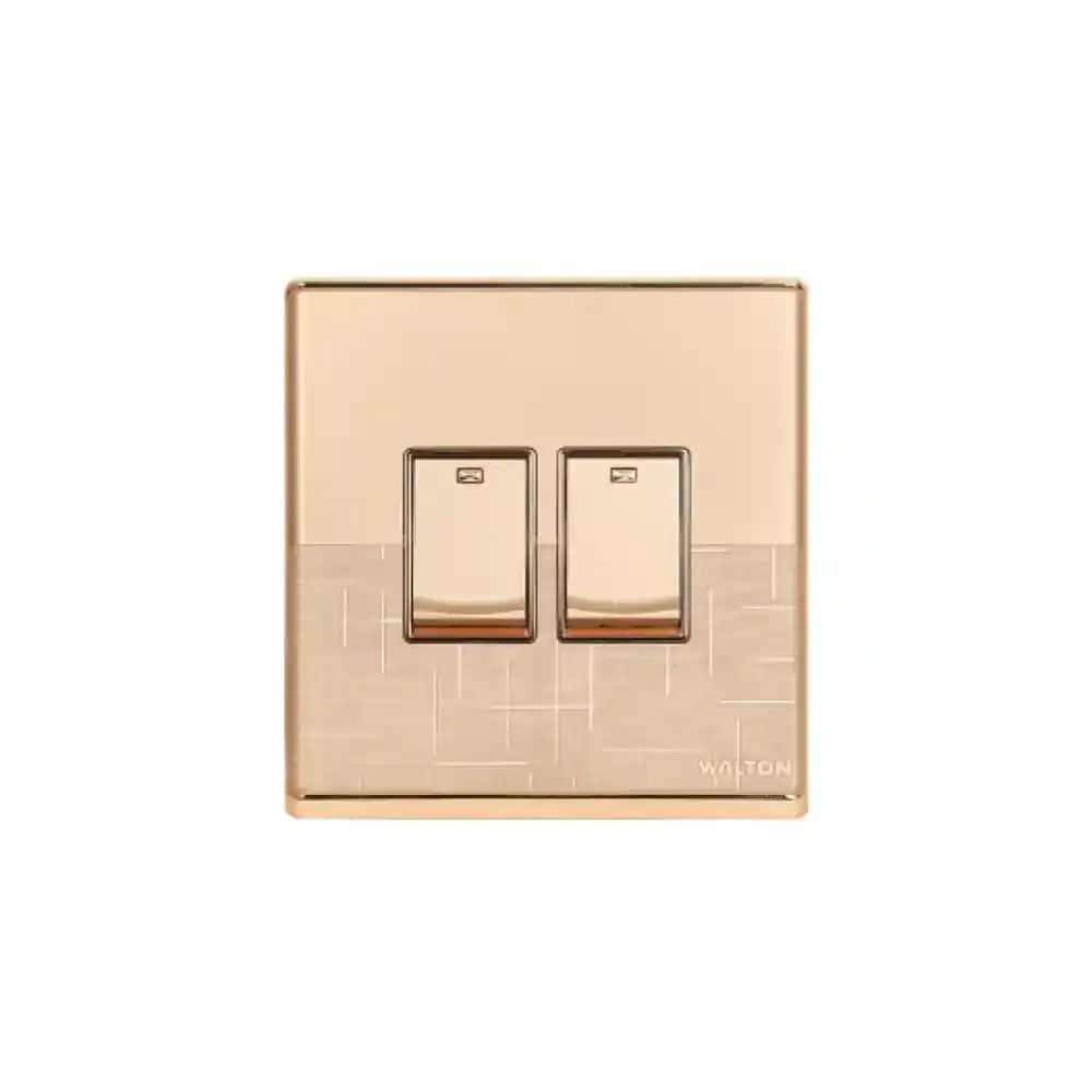 2 Gang 1 Way Switch (Fiona Series) Walton Gang Switch