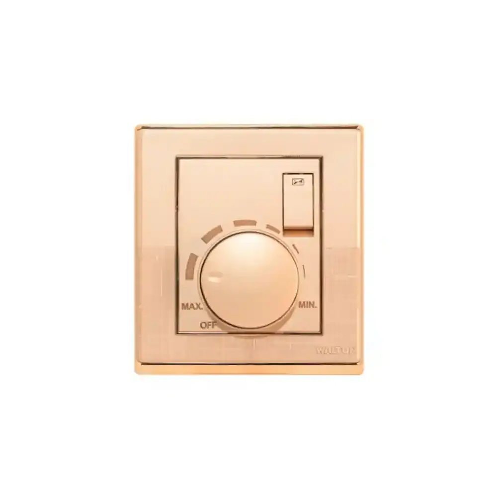 WALTON Fan Speed Regulator With Switch 2W (Fiona-G) Walton Gang Switch