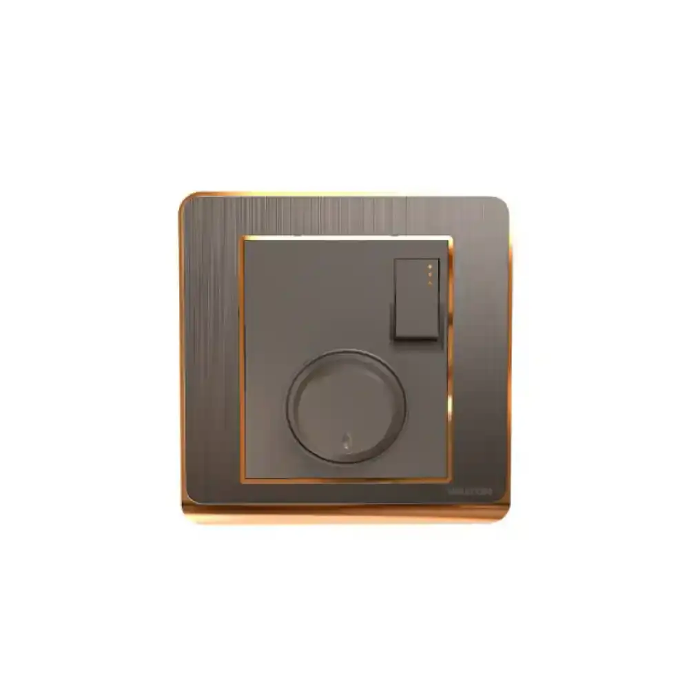 Fan Speed Regulator With Switch (Crown Series) Walton Gang Switch