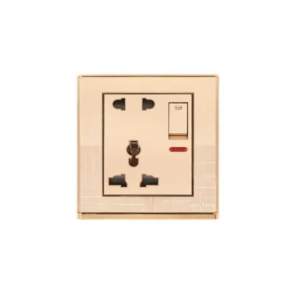 5Pin Socket with Switch (Fiona Series) Walton Gang Switch