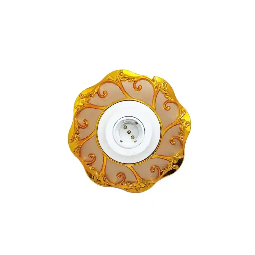 2-in-1 Luxury Golden Lamp Holder